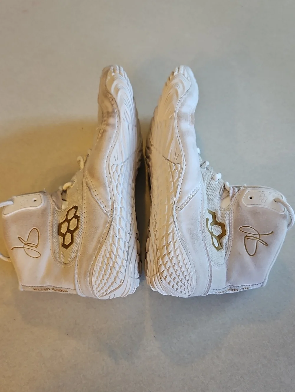 Rudis White Wrestling Shoes
